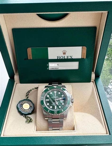 Rolex Submariner Date ref. 116610LV Hulk Full Set 2016 